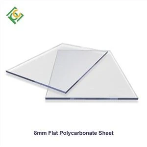 8mm flatt pólýkarbónat lak