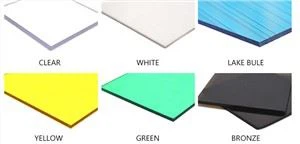 Kringlótt horn pólýkarbónat flatblöð